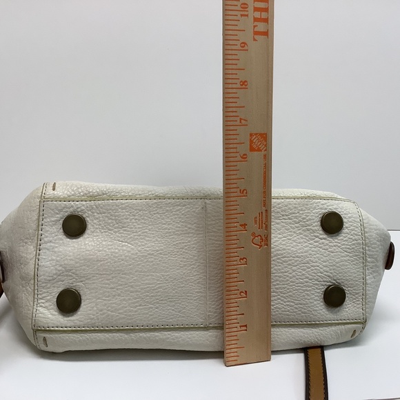 Fossil Cream Sydney Satchel with Tan Straps, Like New - Picture 13 of 13